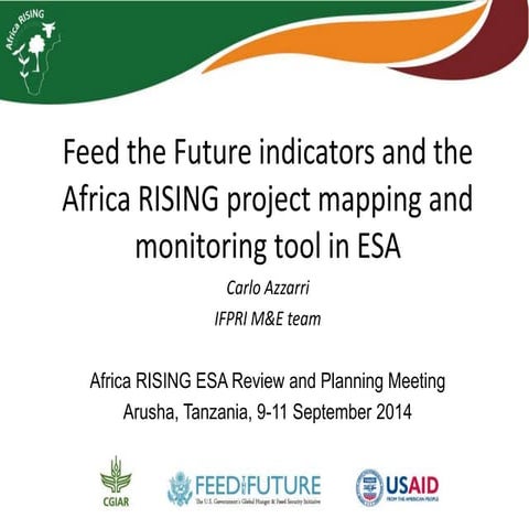Feed the Future indicators and the Africa RISING project mapping and monitori...