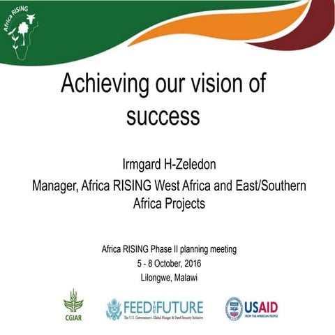 Achieving Africa RISING's vision of success in East and Southern Africa