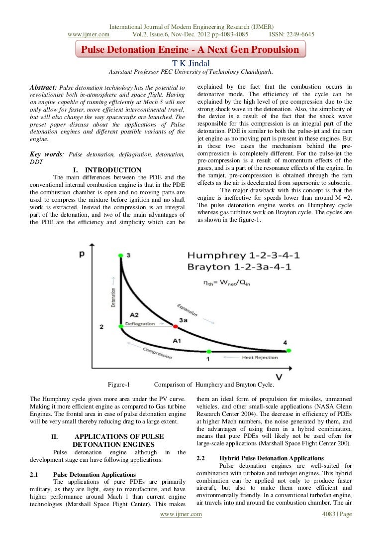 Pulse Detonation Engine A Next Gen Propulsion