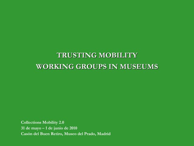 Networks of museums in Europe