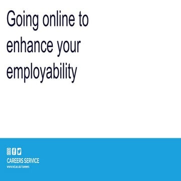 Social media for career development