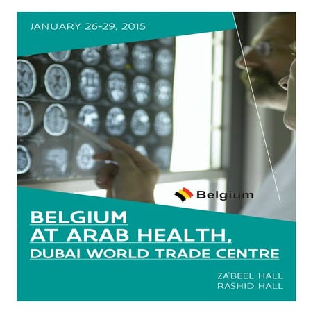 Belgium at Arab health 2015, Dubai World Trade Centre, ZA'BEEL Hall and RASHI...