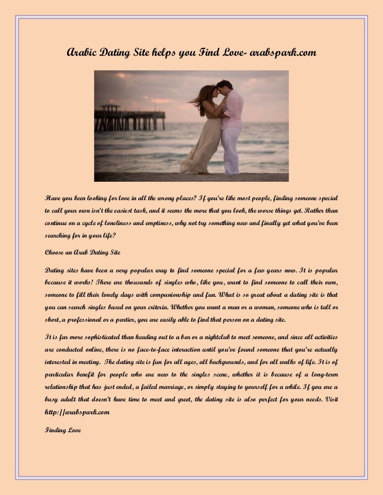 Arab dating sites