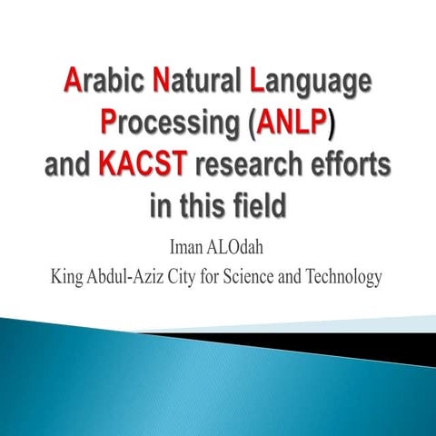 MoM2010: Arabic natural language processing