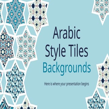 Arabic Style Tiles Backgrounds by slidesgo.pptx