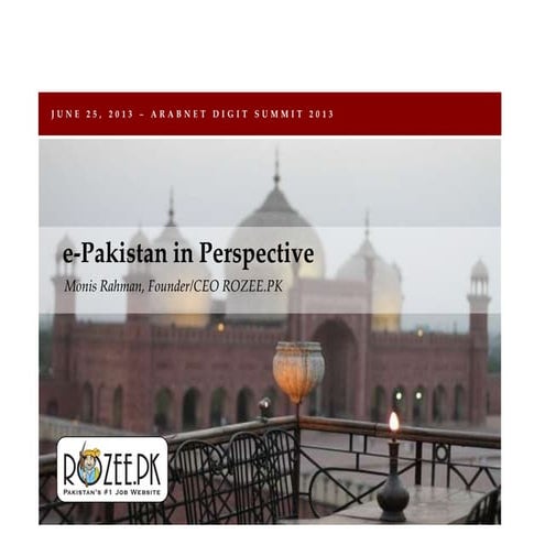 E-Pakistan In Perspective