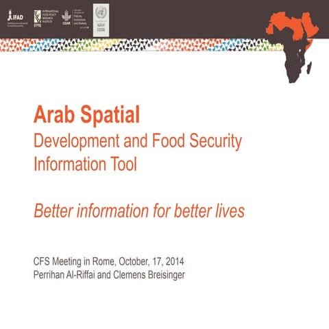 Arab spatial   better information for better lives 10-17-2014