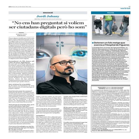 “No ens han preguntat si volíem ser ciutadans digitals però ho som”