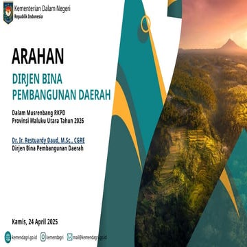 Pedoman Umum Penyusunan RKPD Tahun 2027 oleh Kemendagri | PPTX