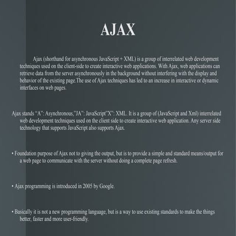 AJAX | PPT