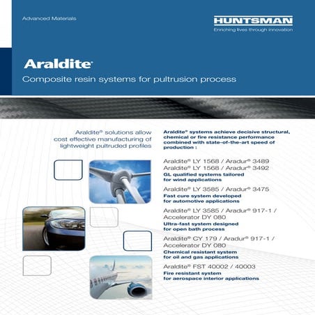 Composite resin systems for pultrusion process - Flyer