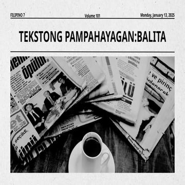 Journalism pagsulat ng balita | PPTX