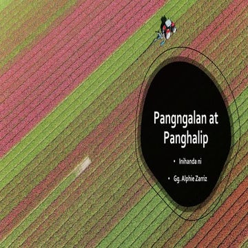 Aralin 1 Pangngalan at Panghalip