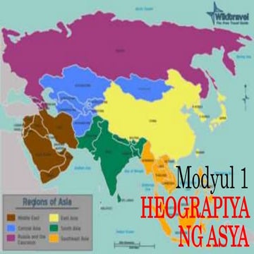 AP G7/G8 Aralin  1   katangiang pisikal ng asya