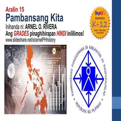 Aralin 15 produksiyon at kita ng pambansang ekonomiya