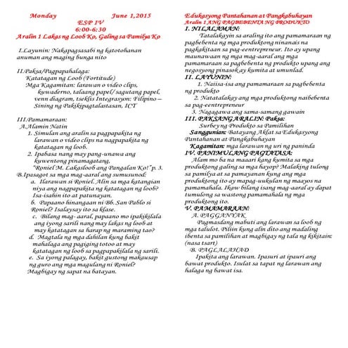 Aralin 1 lakas ng loob ko