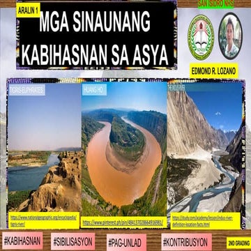 Mga Sinaunang  Kabihasnan  sa Asya