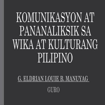 Aralin 2 - Gamit ng Wika sa Lipunan.pptx