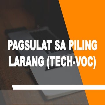 Grade 12 Filipino sa Piling Larang (TekVoc) | PPTX