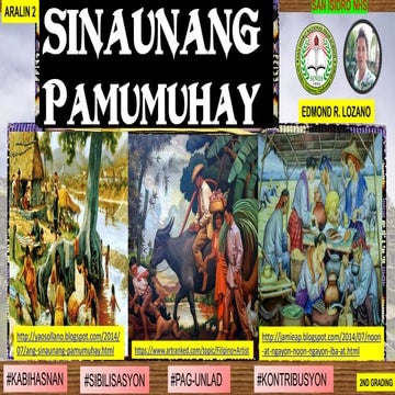 Sinaunang  Pamumuhay