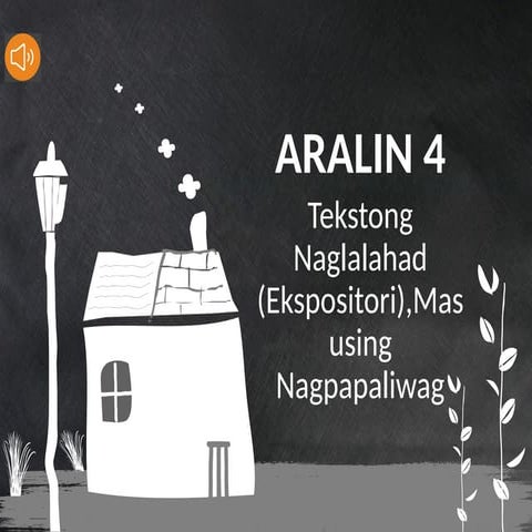 ARALIN 4 Tekstong Naglalahad Nagpapaliwanag ekspositori