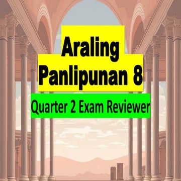 Araling Panlipunan 8 Q2 Reviewer PDF.pdf