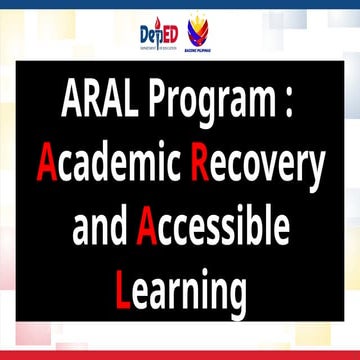 SAROCES Action-Plan FOR ARAL PROGRAM IN DEPED | DOCX