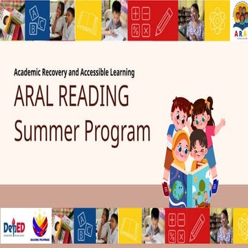 ARAL Reading Summer Program: Letter Recognition and Phonics Practice | PPTX
