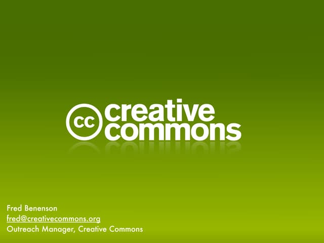Creative Commons Spring 2009 Presentation