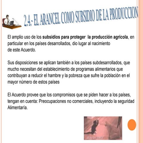 Arancel Como Subsidio | PPTX