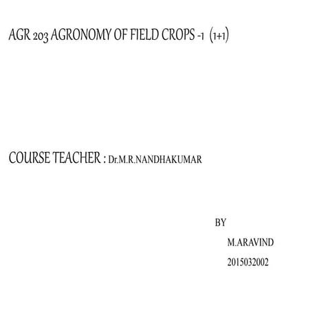 Aravind pearl millet