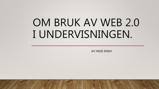 Pedagogisk bruk av Moava.org