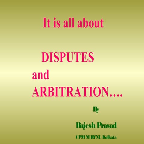 ARBITRATION DISPUTES visual data 2