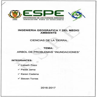 Arbol de problemas Inundaciones