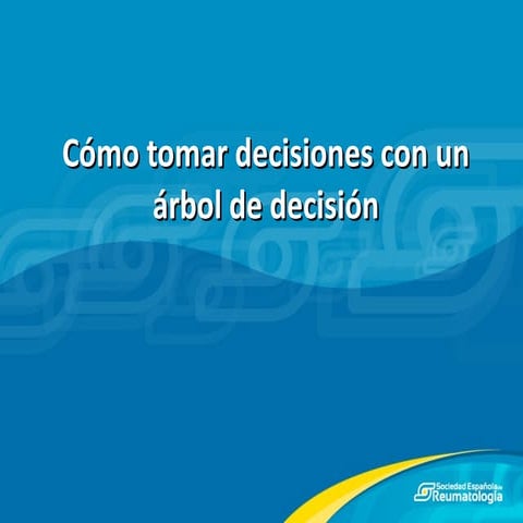 Tomar una decisión con un árbol de decision