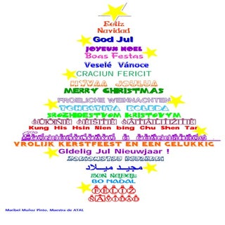 Arbol navidad idiomas