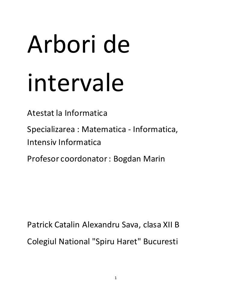 Arbori De Intervale