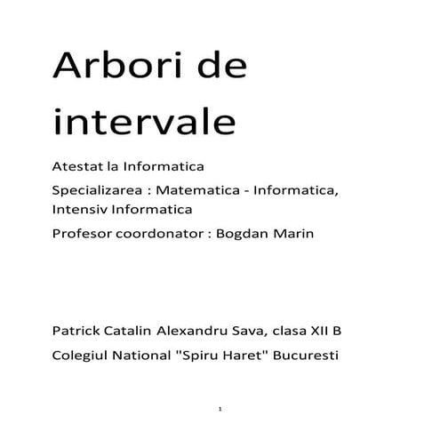 Arbori de-intervale