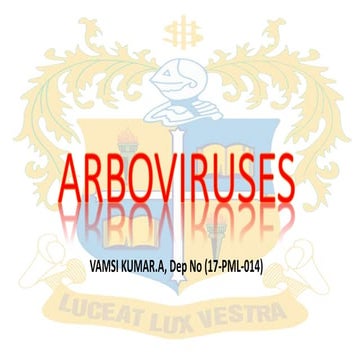 Arbo viruse classification and their diseases 