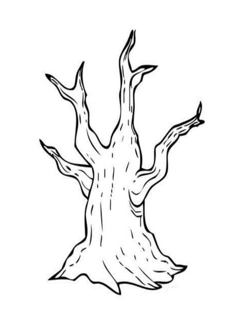 Arbre tardor per imprimir