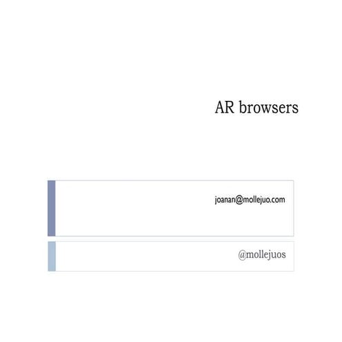 AR Browsers