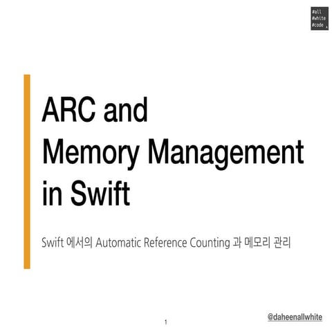 Automatic reference counting in Swift | PDF