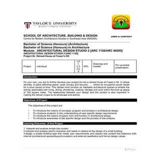 Arc1126 project 2b retreat house at...