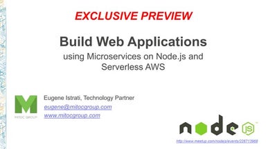 Build Web Applications using Microservices on Node.js and Serverless AWS