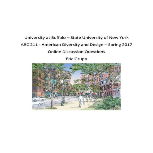 ARC 211: American Diversity and Design: Eric Grupp
