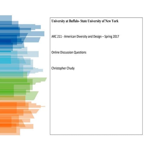 Arc 211: American Diversity and Design: Christopher Chudy