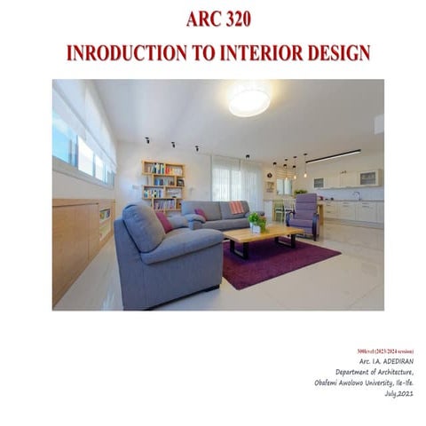 Different Lighting Types in Interior Design | PPTX