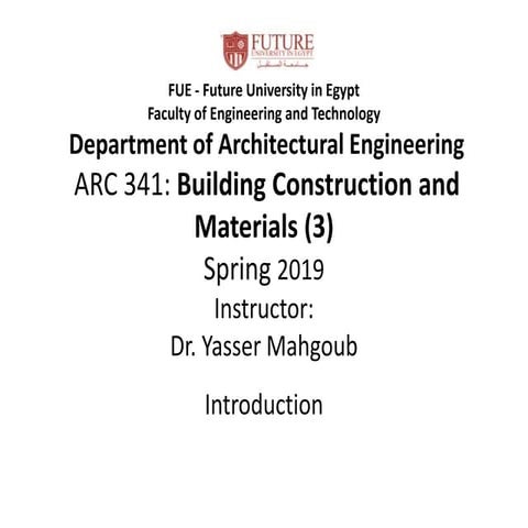 Arc341 building 3 spring 2019   lecture 1 - introduction to structures