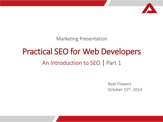 Practical SEO for Developers - An Introduction