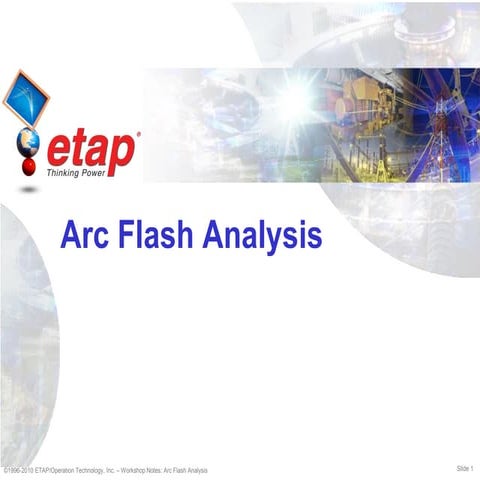 ETAP - Arc flash introduction